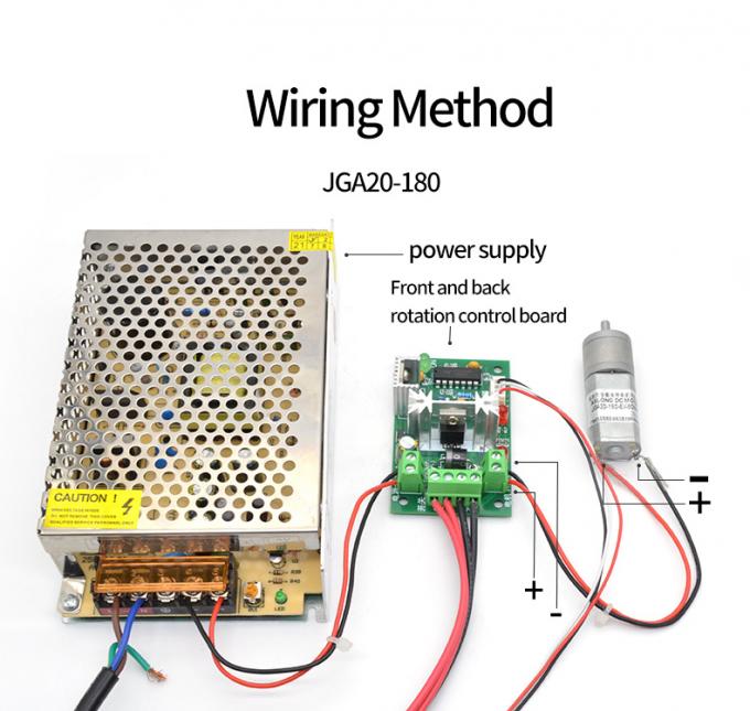 Μικροκινητήρας μείωσης 12V συνεχούς ρεύματος JGA20-180 Μικροκινητήρας μείωσης συνεχούς ρεύματος μόνιμος μαγνήτης χαμηλής ταχύτητας 4