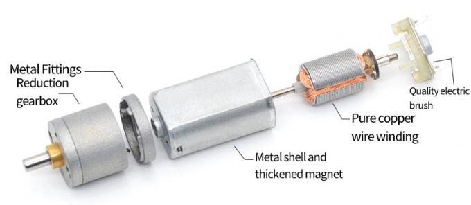 Μικροκινητήρας μείωσης 12V συνεχούς ρεύματος JGA20-180 Μικροκινητήρας μείωσης συνεχούς ρεύματος μόνιμος μαγνήτης χαμηλής ταχύτητας 6