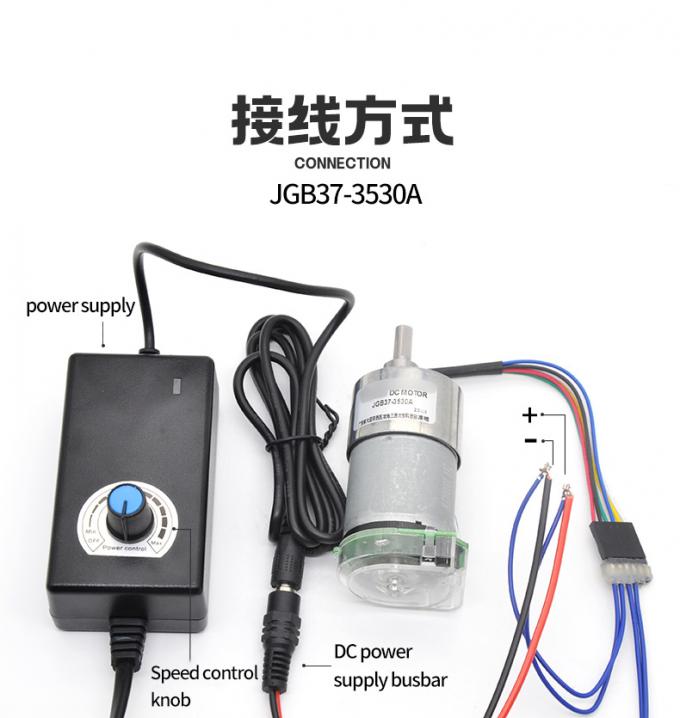 Υψηλή ροπή 24V 59RPM JGB37-3530A Υψηλή ροπή χαμηλής ταχύτητας DC μετατροπής Ηλεκτρικός κινητήρας 37mm 14