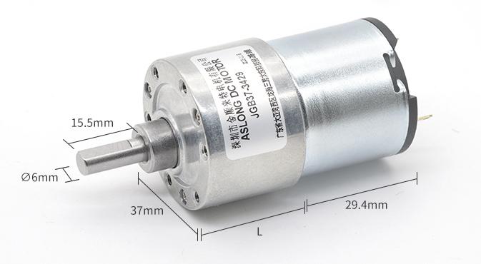 JGB37-3429 12V/24V Brush DC Motor 12V Έξυπνο Ρομπότ Brush DC Motor 24v gear motor 0