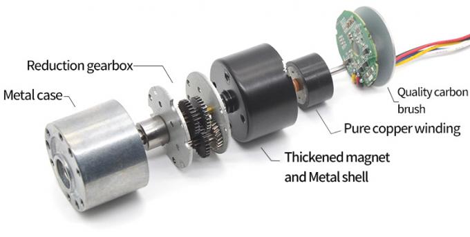 Υψηλής ποιότητας 24V Μοτέρ Επιβράδυνσης JGB37-3625 Μίνι Ηλεκτρικό Μοτέρ DC Brushless 20