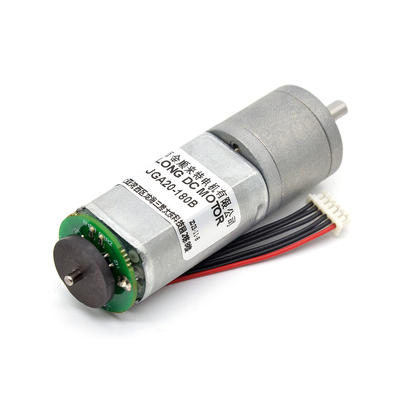 Μικρός κωδικοποιητής Dc Gear Motor JGA20-180B 12V 258RPM 1:31 Μικροκινητήρες Κωδικοποιητής Dc Motor Brush