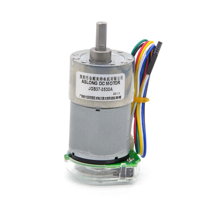 Υψηλή ροπή 24V 59RPM JGB37-3530A Υψηλή ροπή χαμηλής ταχύτητας DC μετατροπής Ηλεκτρικός κινητήρας 37mm